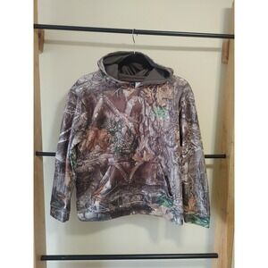 Realtree youth 14/16‎ camouflage hoodie hunting P2P 22